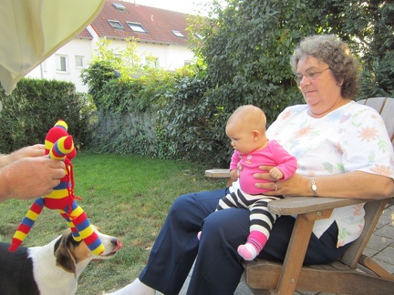 Greta with Grandma Rathburn and her Sock Monkey1